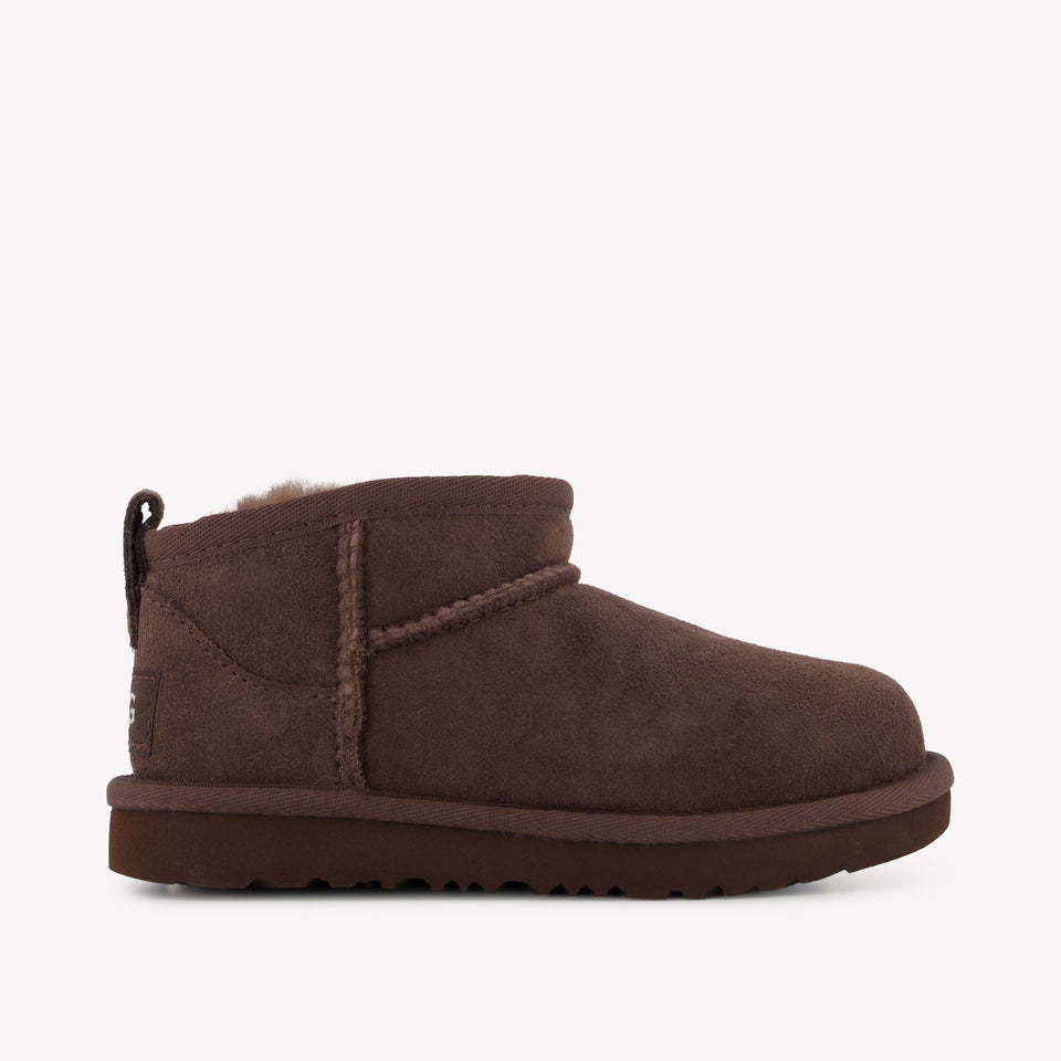 UGG Ultra mini Unisex Boots In dark Brown