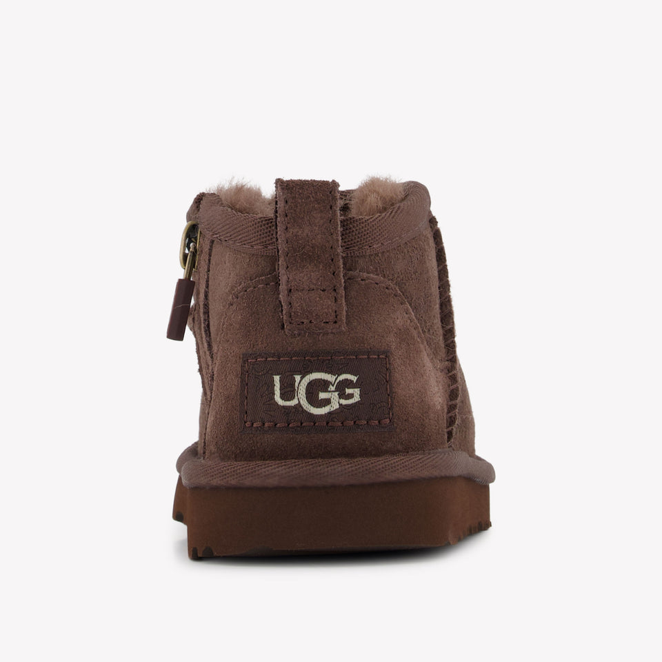 UGG Ultra mini Unisex Boots In dark Brown