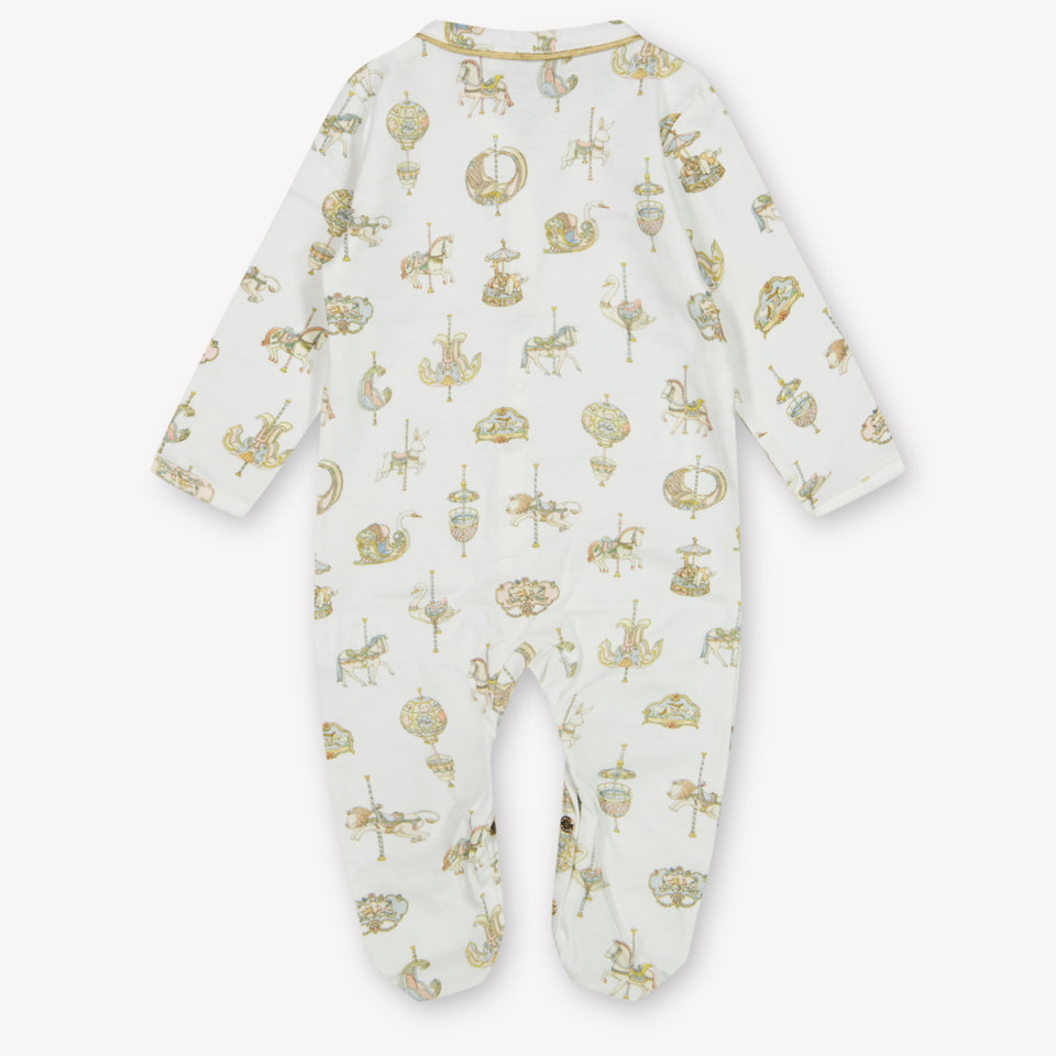 Atelier Choux Baby Unisex Playsuit In White