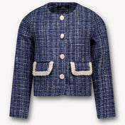 Prinsessefin Kids Girls Jacket in Navy