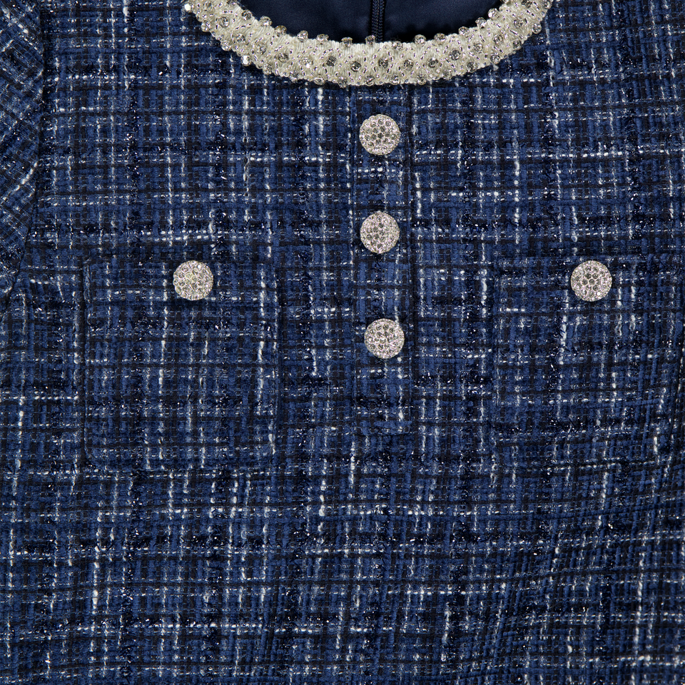 Prinsessefin Kids Girls Dress Navy