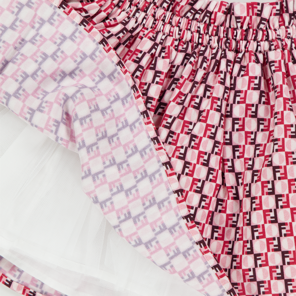 Fendi Baby Meisjes Rokje In Roze