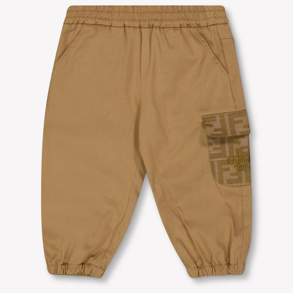Fendi Baby Jongens Broek In Camel
