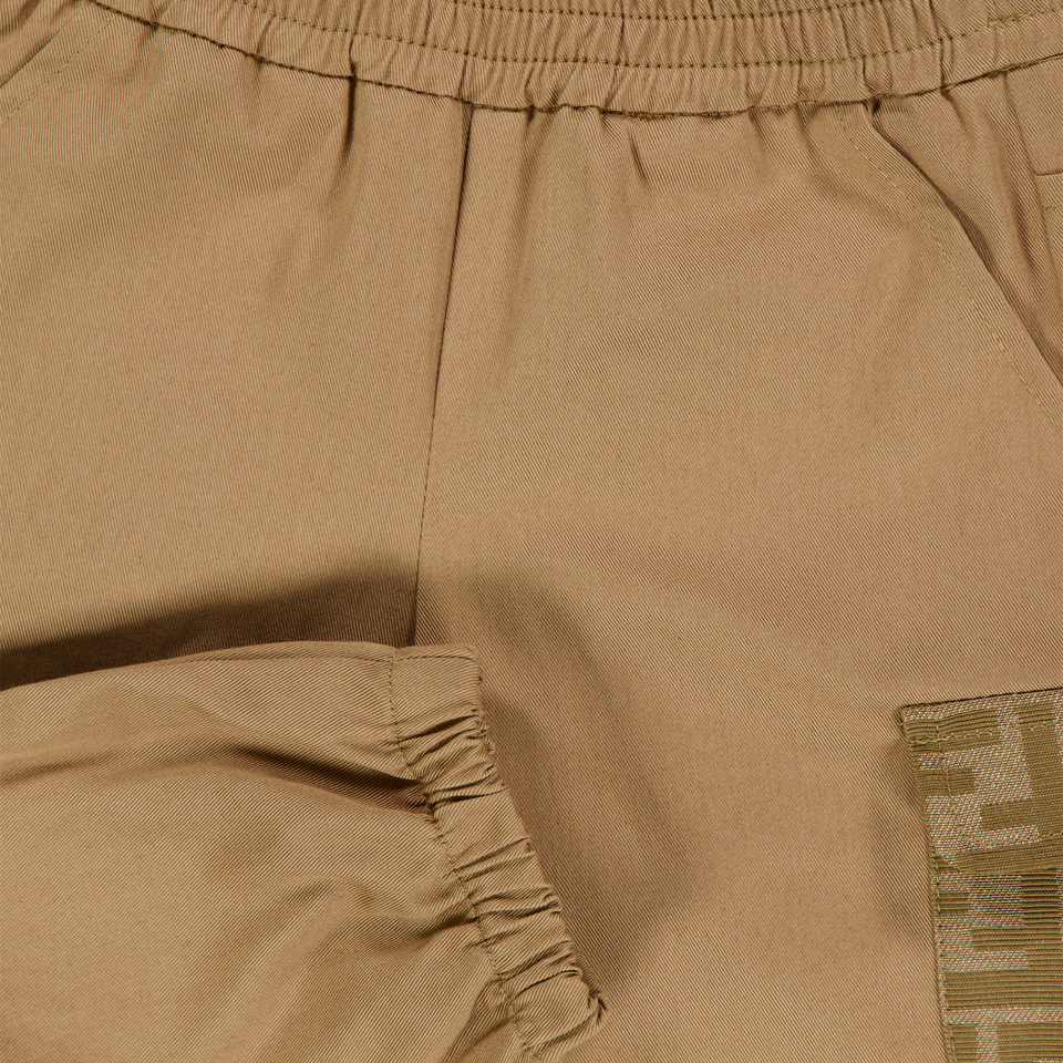 Fendi Baby Jongens Broek In Camel