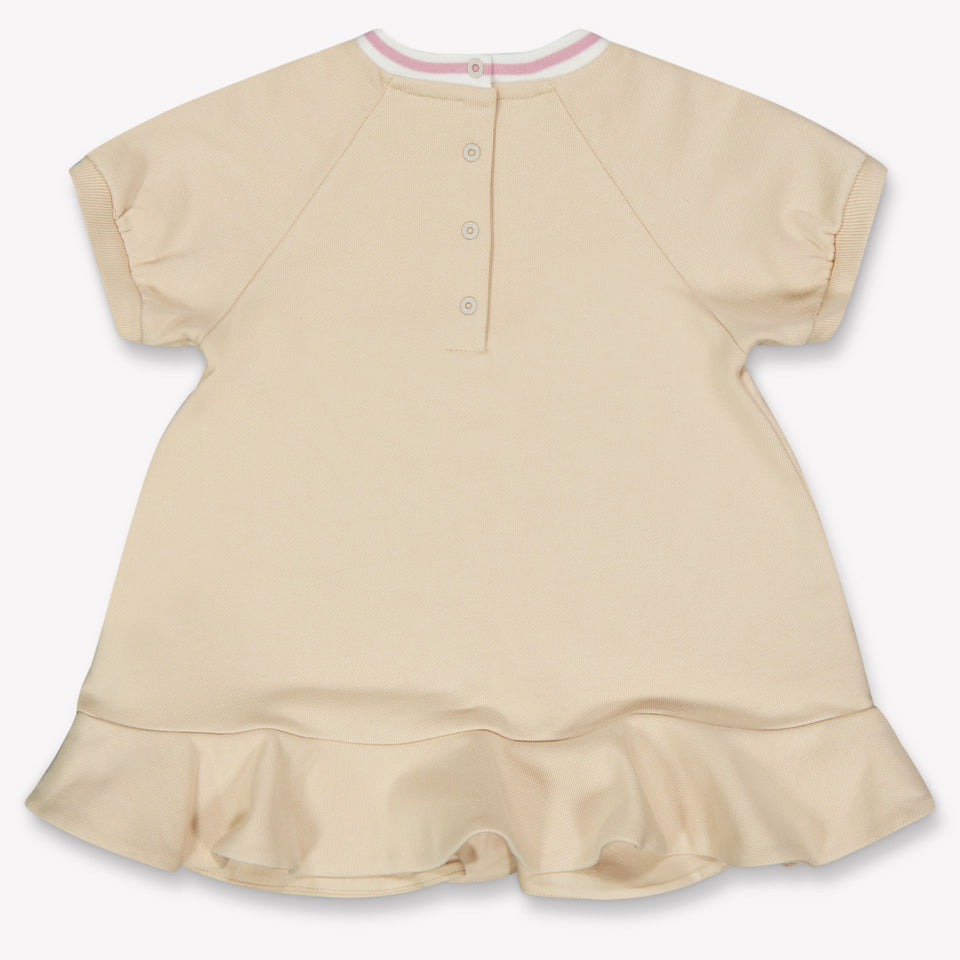 Fendi Baby Meisjes Jurk In Licht Beige