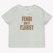 Fendi Baby Meisjes T-Shirt In Beige