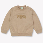 Fendi Baby Unisex Sweater in Light Beige