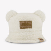 Fendi Baby Unisex Hat in OffWhite