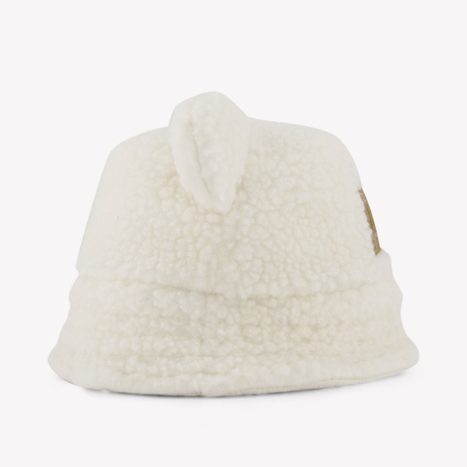 Fendi Baby Unisex Hat in OffWhite