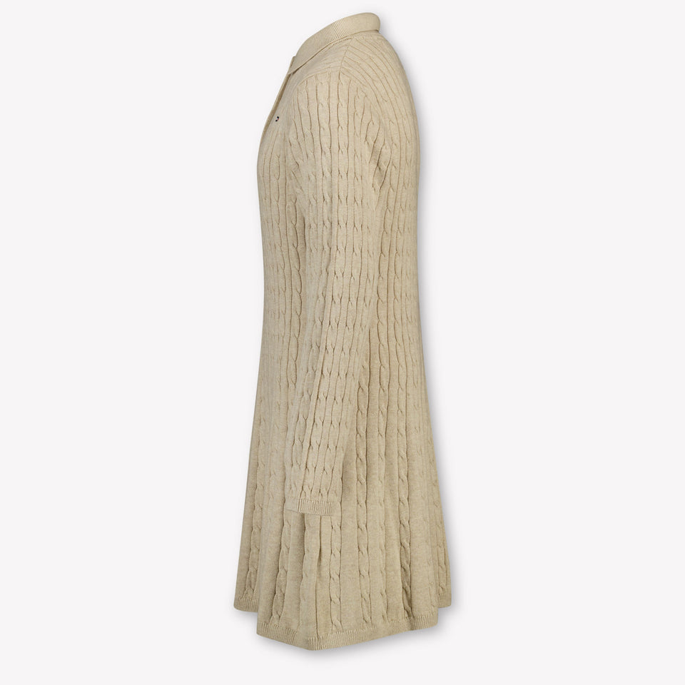 Tommy Hilfiger Kinder Meisjes Jurk In Beige