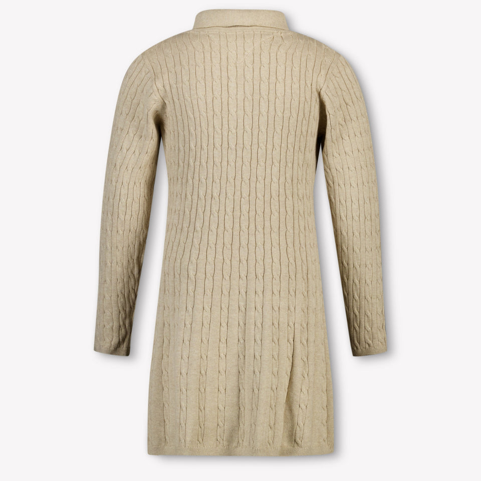 Tommy Hilfiger Kinder Meisjes Jurk In Beige