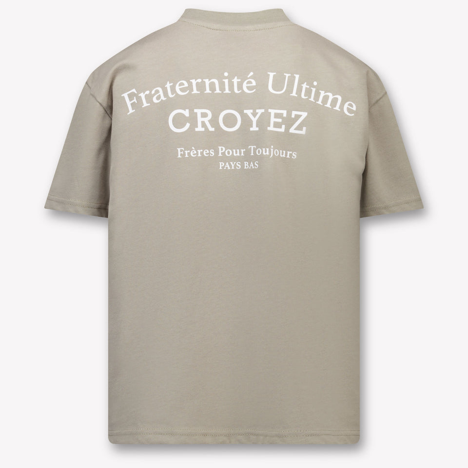 Croyez Kinder Jongens T-Shirt In Olijf Groen