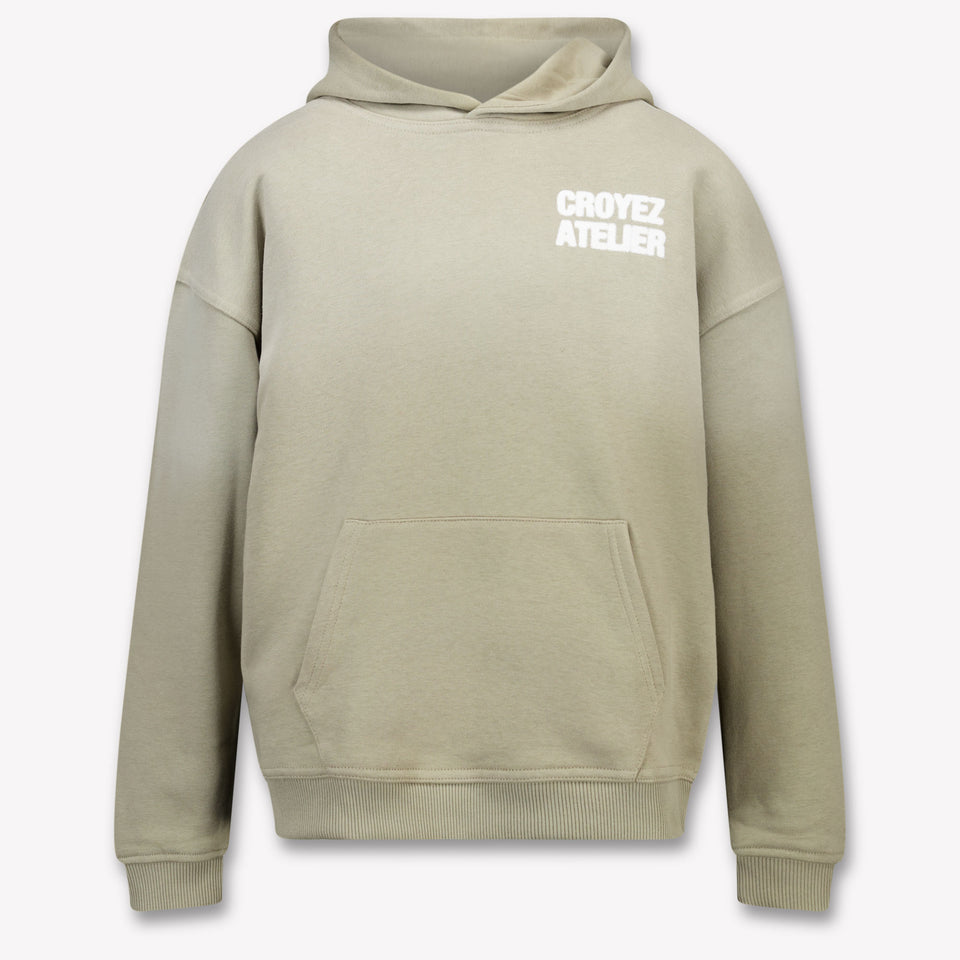 Croyez Kids Boys Sweater in Olive Green