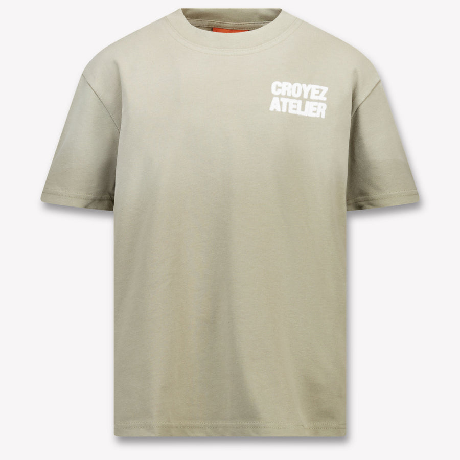 Croyez Kinder Jongens T-Shirt In Olijf Groen