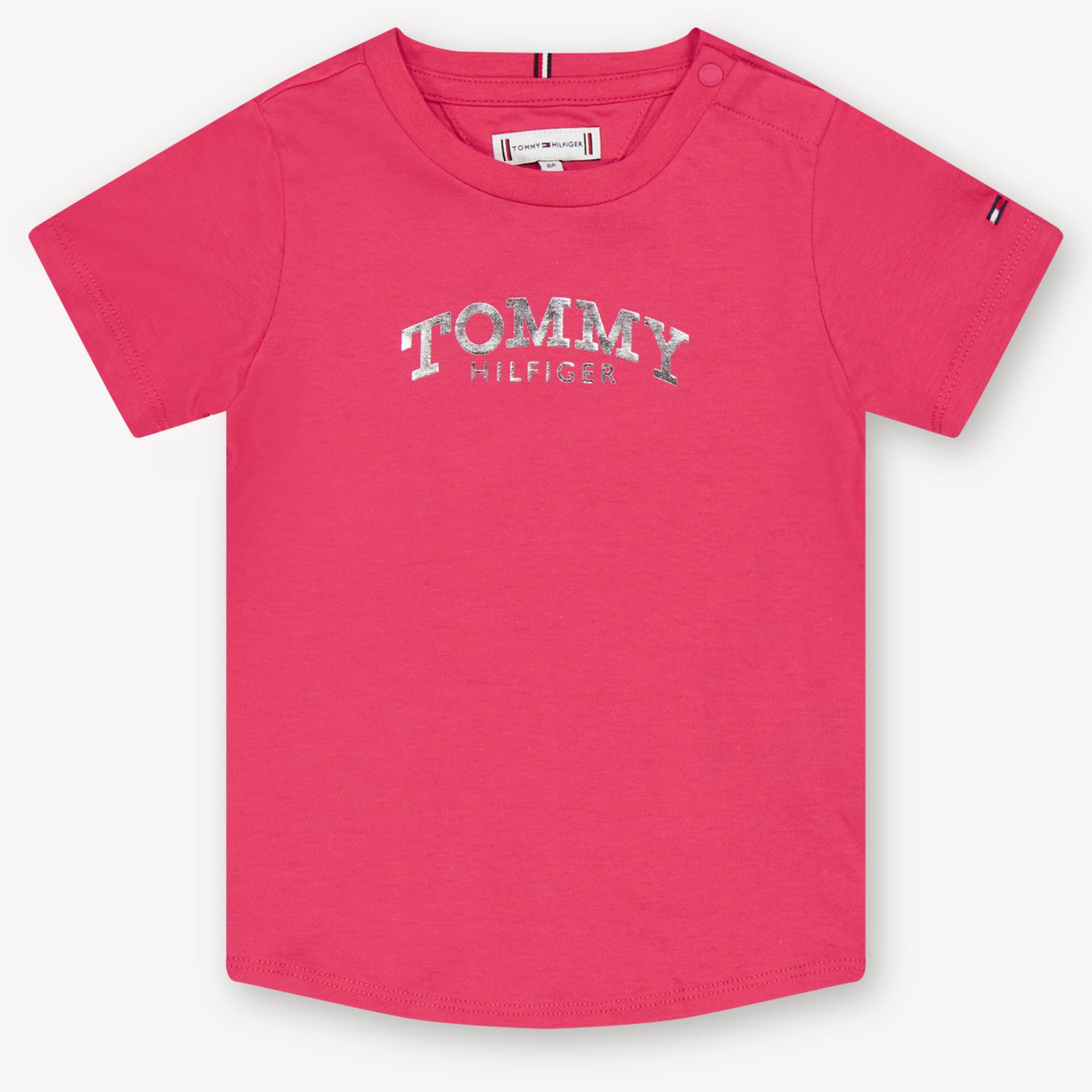 Tommy Hilfiger Baby Meisjes T-Shirt In Donker Roze