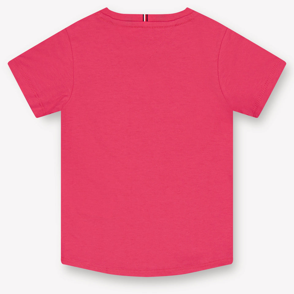 Tommy Hilfiger Baby Meisjes T-Shirt In Donker Roze