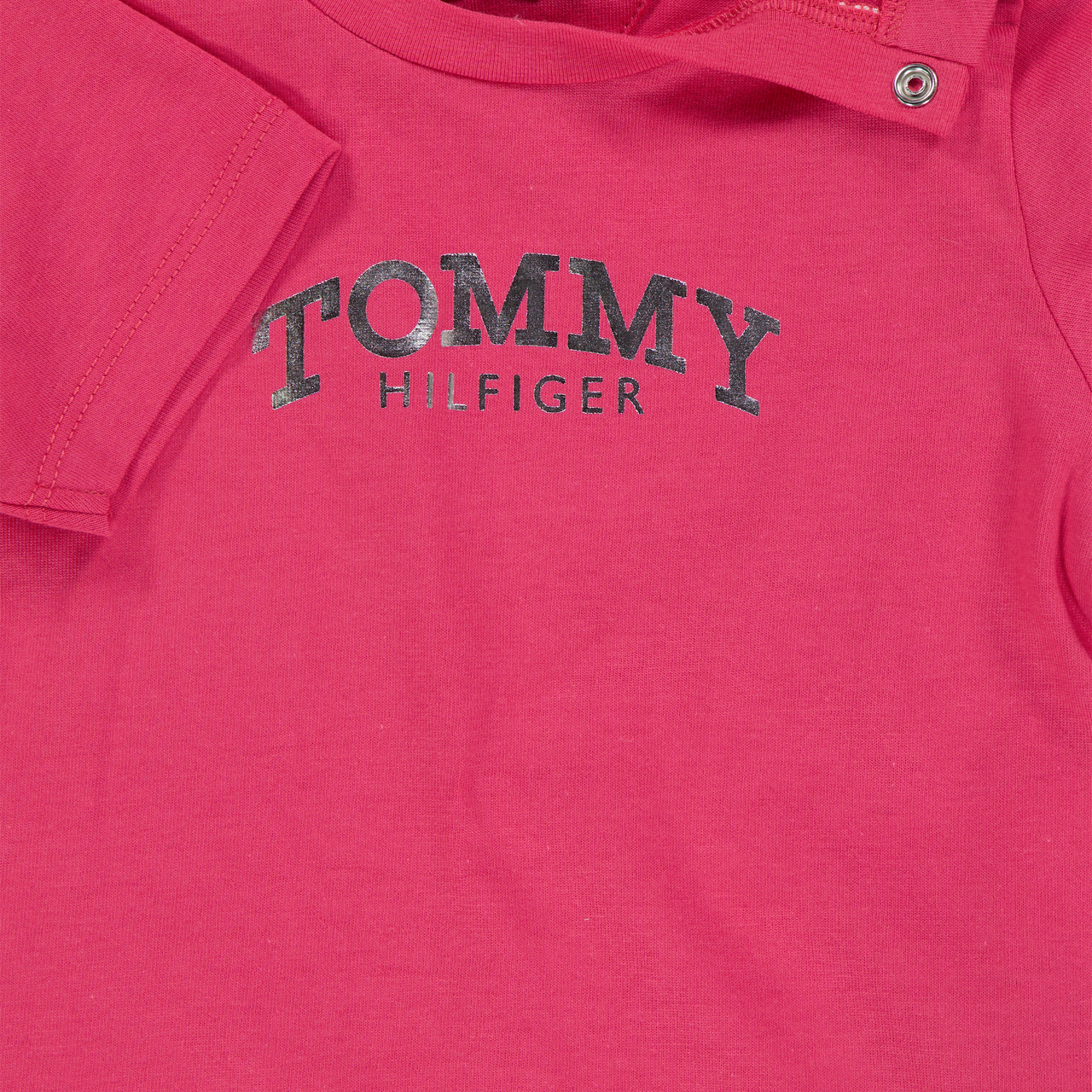 Tommy Hilfiger Baby Meisjes T-Shirt In Donker Roze