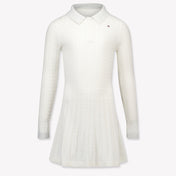 Tommy Hilfiger Kinder Meisjes Jurk In Off White