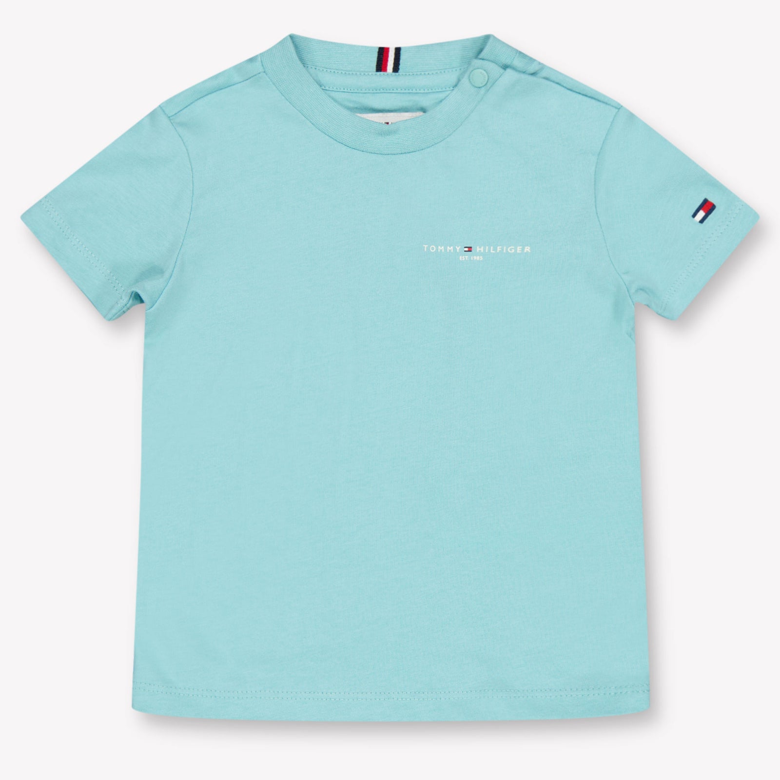 Tommy Hilfiger Baby Unisex T-Shirt In Turquoise