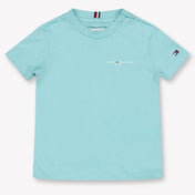 Tommy Hilfiger Baby Unisex T-Shirt In Turquoise