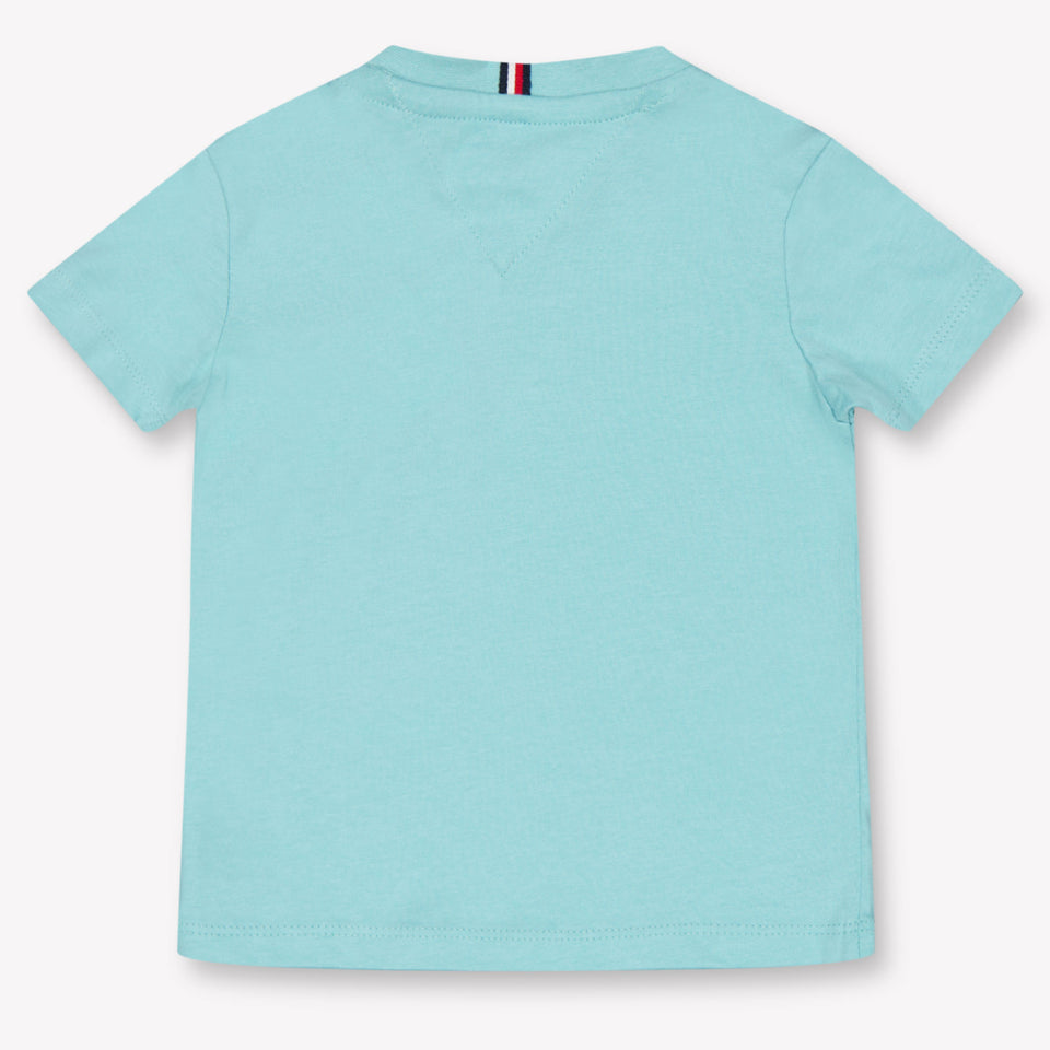 Tommy Hilfiger Baby Unisex T-Shirt In Turquoise
