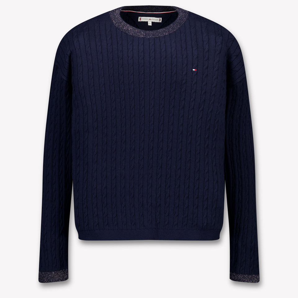 Tommy Hilfiger Kinder Meisjes Trui In Navy