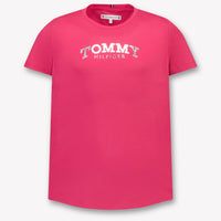 Tommy Hilfiger Kinder Meisjes T-Shirt In Fuchsia