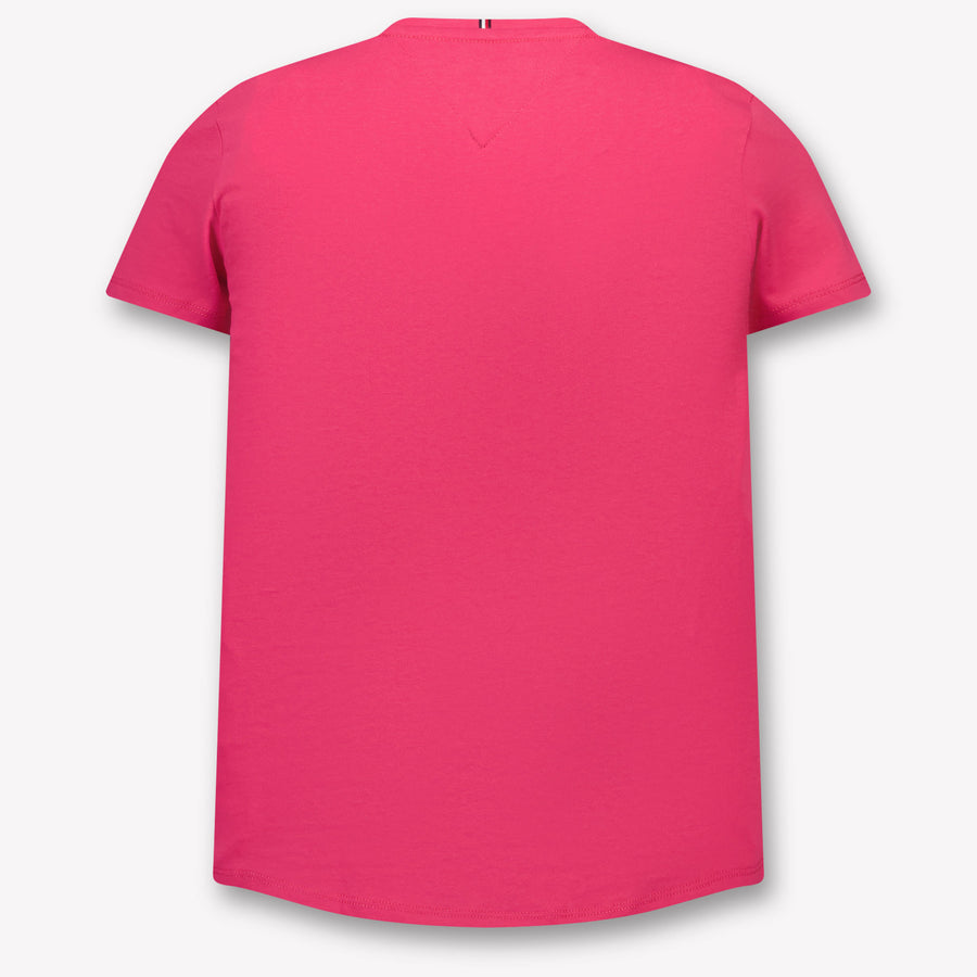 Tommy Hilfiger Kinder Meisjes T-Shirt In Fuchsia