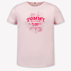 Tommy Hilfiger Kids Girls T-shirt in Light Pink