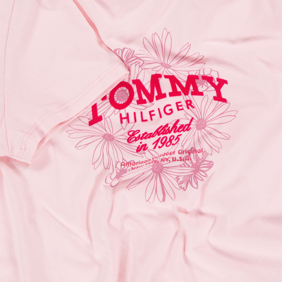 Tommy Hilfiger Kids Girls T-shirt in Light Pink