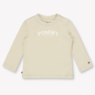 Tommy Hilfiger Baby Unisex T-shirt in Light Beige