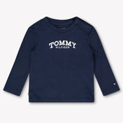 Tommy Hilfiger Baby Unisex T-Shirt In Navy