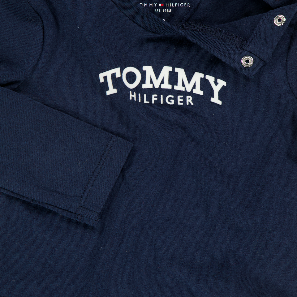 Tommy Hilfiger Baby Unisex T-Shirt In Navy