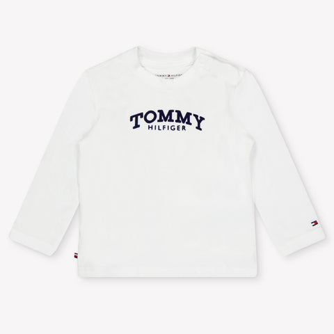 Tommy Hilfiger Baby Unisex T-Shirt In Wit