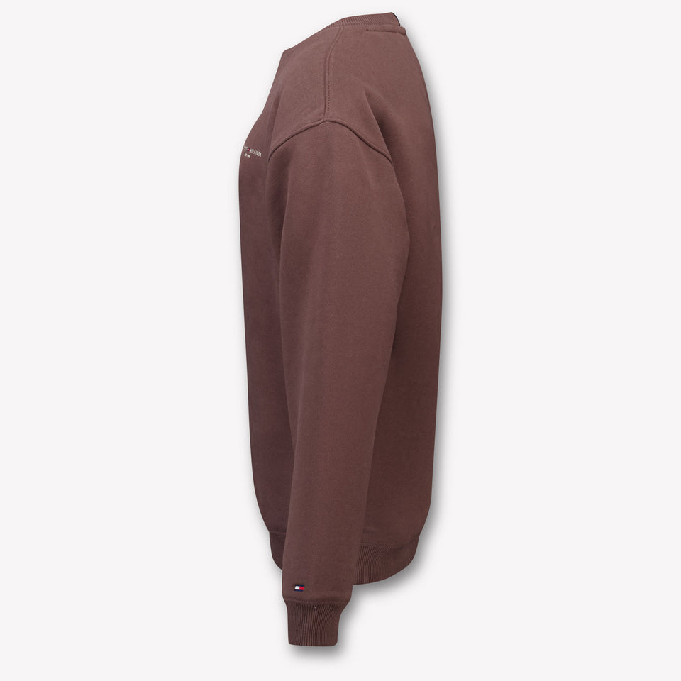 Tommy Hilfiger Kids Unisex Sweater in Brown