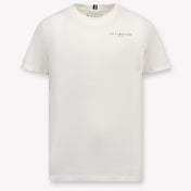 Tommy Hilfiger Kinder Unisex T-Shirt In Off White