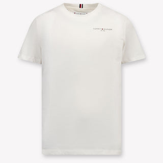 Tommy Hilfiger Kinder Unisex T-Shirt In Off White