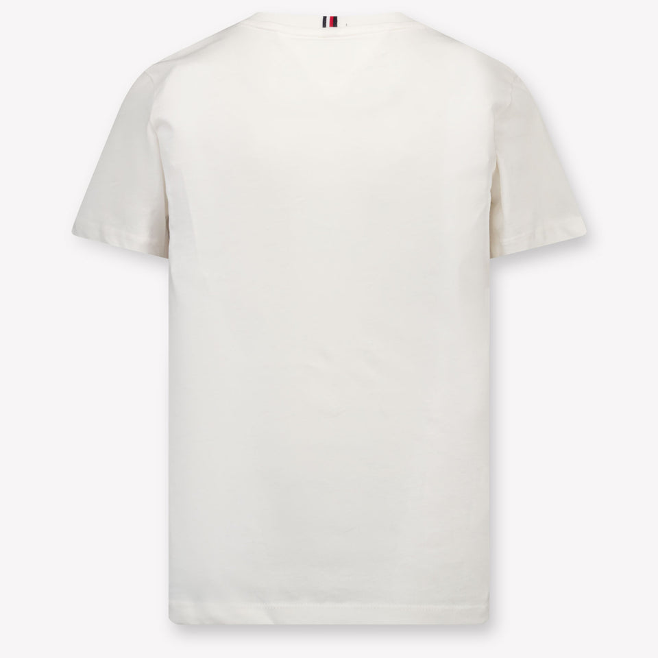Tommy Hilfiger Kinder Unisex T-Shirt In Off White