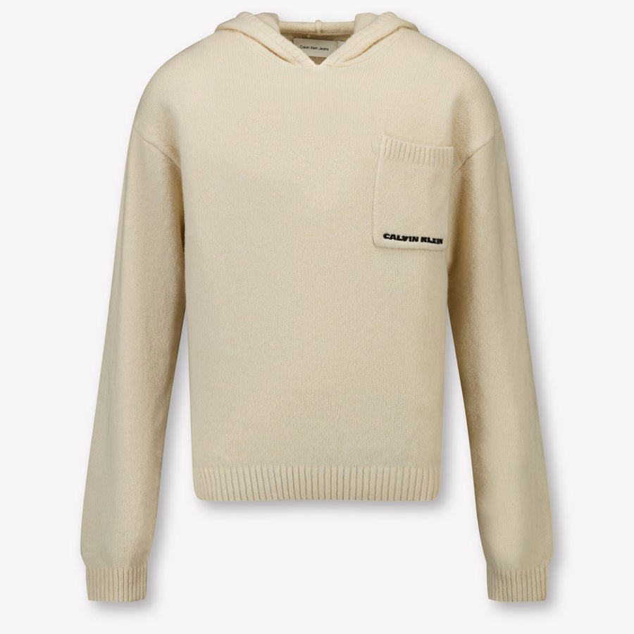 Calvin Klein Kinder Jongens Trui In Licht Beige