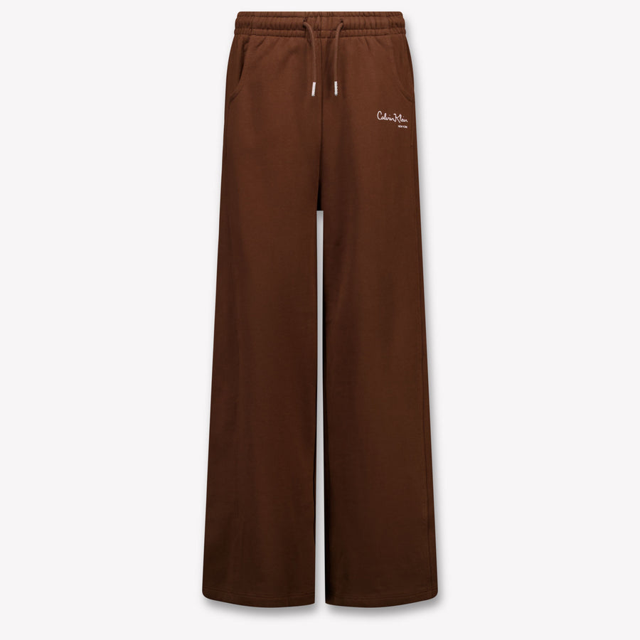 Calvin Klein Kinder Meisjes Broek In Bruin