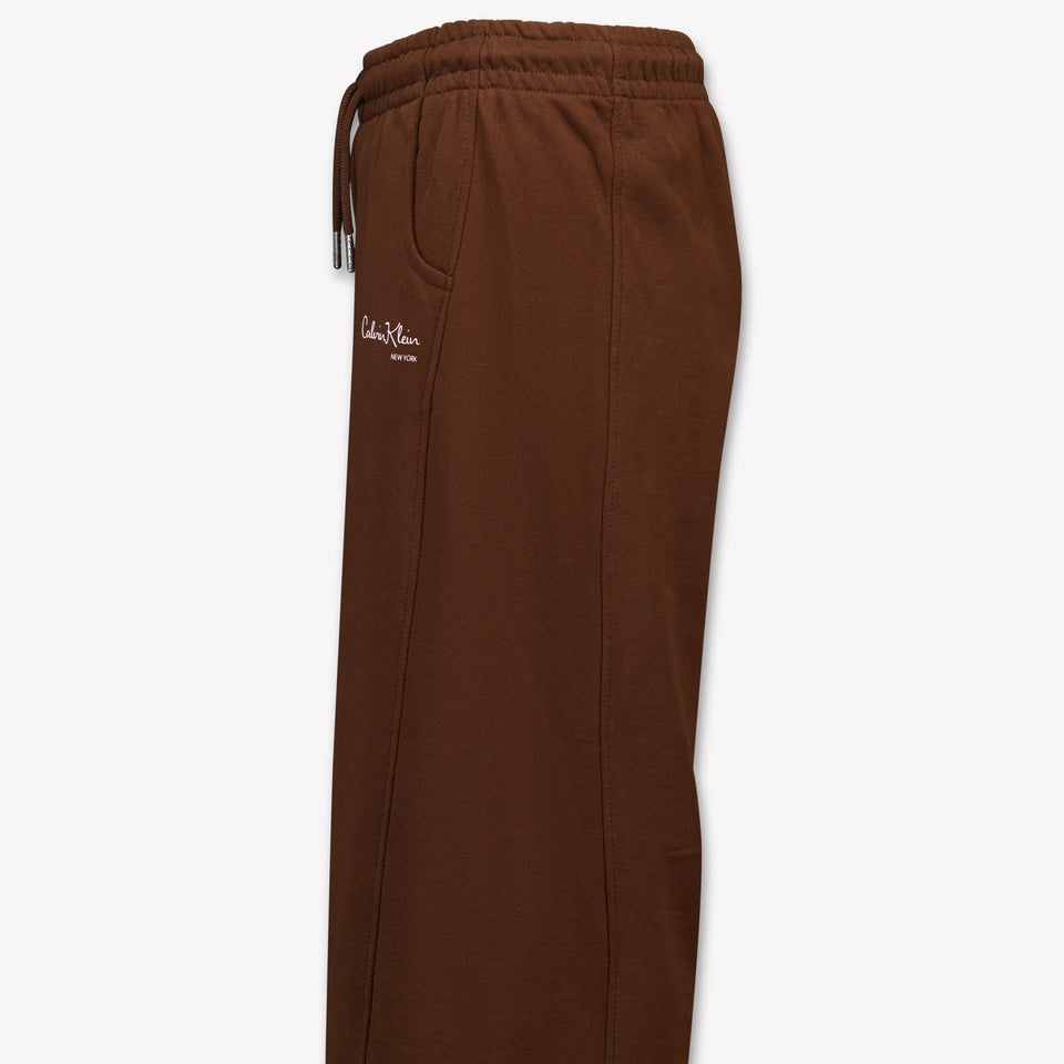 Calvin Klein Kids Girls Pants In Brown