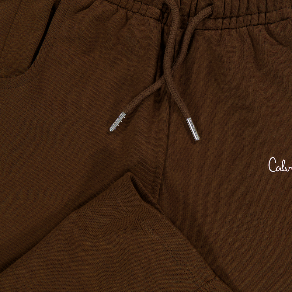 Calvin Klein Kids Girls Pants In Brown