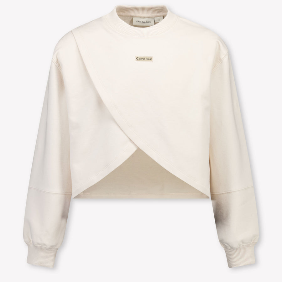 Calvin Klein Kinder Meisjes Trui In Off White