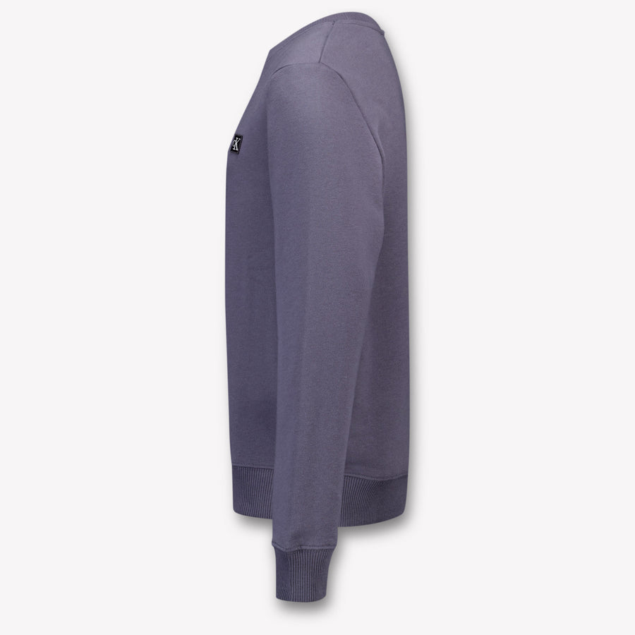 Calvin Klein Kids Unisex Sweater In Dark Gray