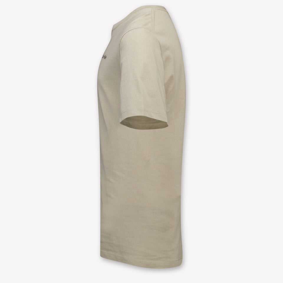 Calvin Klein Kinder Unisex T-Shirt In Licht Beige