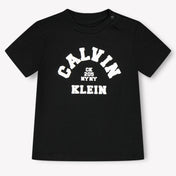 Calvin Klein Baby Unisex T-Shirt In Black