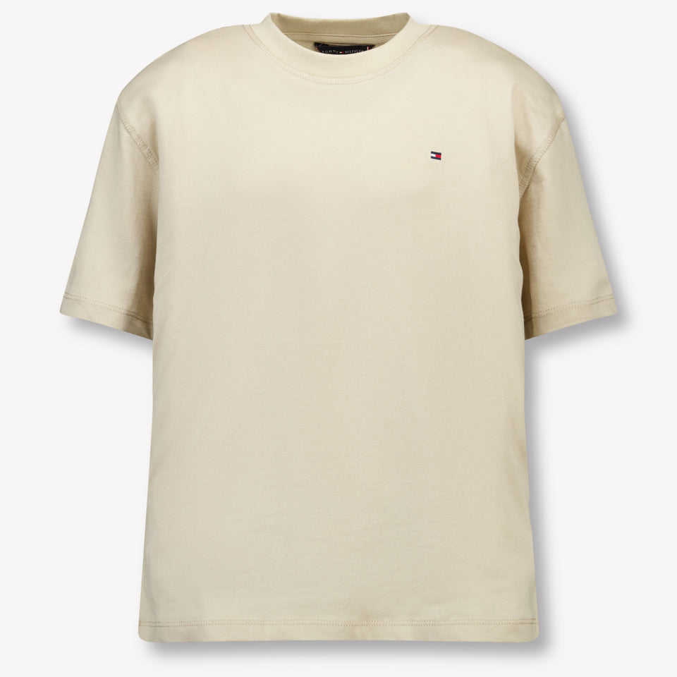 Tommy Hilfiger Kinder Jongens T-Shirt In Beige