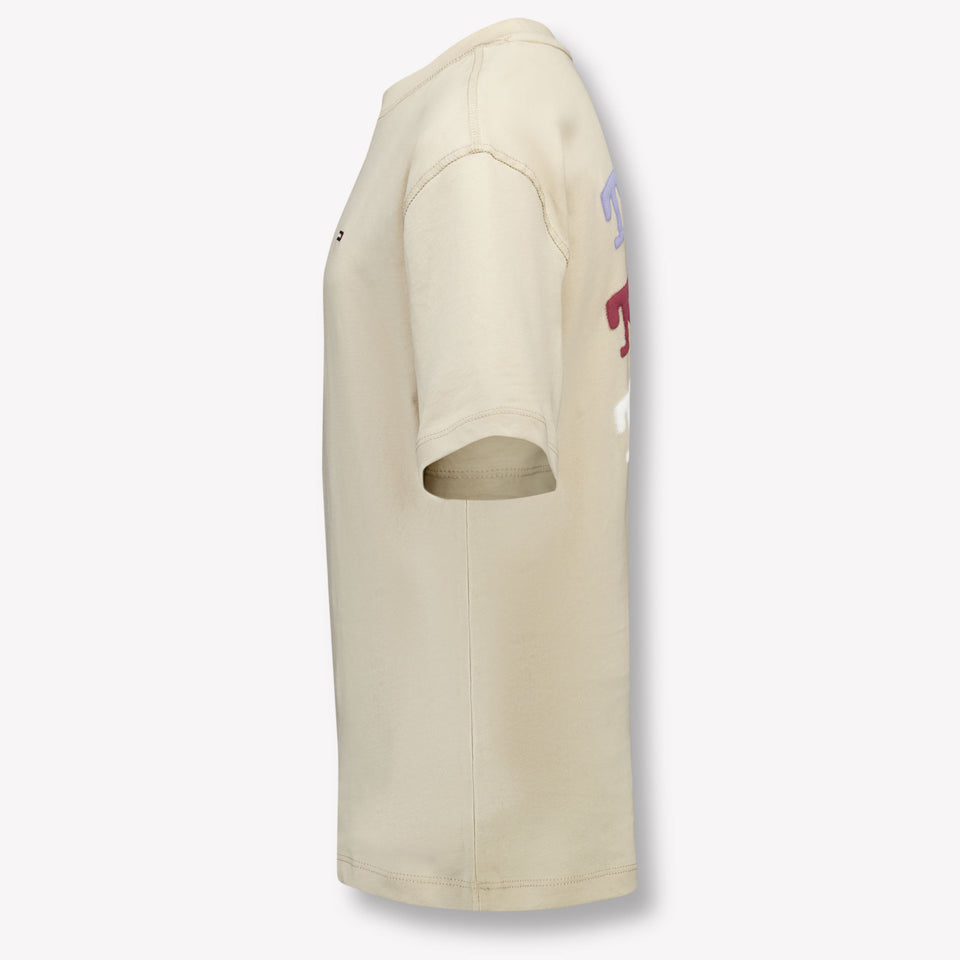 Tommy Hilfiger Kinder Jongens T-Shirt In Beige