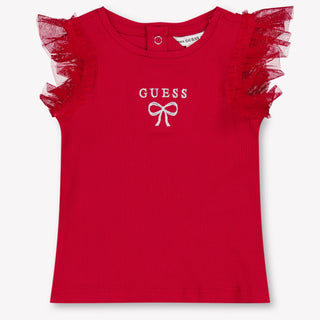 Guess Baby Meisjes T-Shirt In Rood