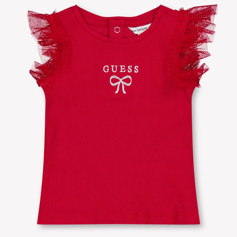 Guess Baby Meisjes T-Shirt In Rood